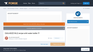 Forge Forums - Crafting Recipes