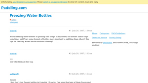 Paddling.com - Water Bottle Brands Overview