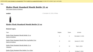 Hydro Flask - Standard Mouth Bottle 21 oz