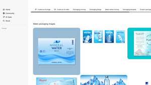 Freepik - Water Packaging Images