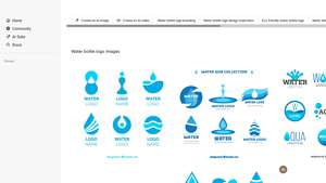 Water Bottle Logo Designs - Free Download