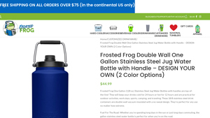 Frosted Frog - Double Wall Stainless Steel Jug
