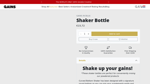 Gains in Bulk - Shaker Bottle