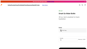 Gatorade - Tech Gray Smart Gx Water Bottle