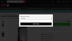 Gorilla Wear - Gradient Water Bottle 1000ML