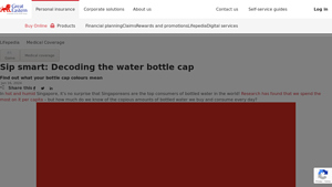 Great Eastern Life - Water Bottle Cap Colors Explained