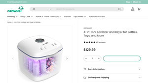 GROWNSY - 4-in-1 UV Sanitizer and Dryer