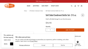 GSI Outdoors - Soft-Sided Condiment Bottle Set