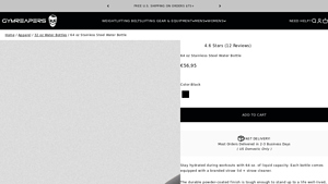 Gym Reapers - 64 oz Stainless Steel Water Bottle