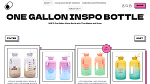 H2O Capsule - One Gallon Inspo Water Bottle