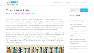 Harris Water Bottle - Types of Water Bottles