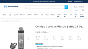 Contigo - Cortland Plastic Bottle 24 Oz.
