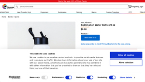 Heat Transfer Warehouse - Sublimation Water Bottle 25 oz