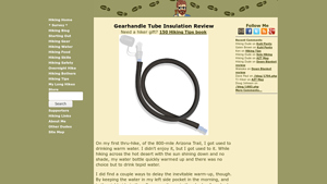 Hiking Dude - Gearhandle Tube Insulation