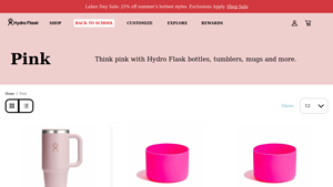 Hydro Flask - Pink Water Bottles