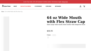 Hydro Flask - 64 oz Wide Mouth Water Bottle