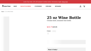 Hydro Flask - 25 oz Ceramic Wine Bottle