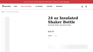 Hydro Flask - 24 oz Insulated Shaker Bottle