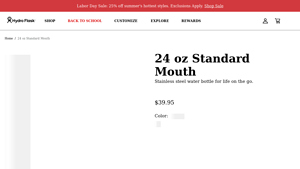 Hydro Flask - 24 oz Standard Mouth Water Bottle