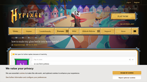 Hypixel - Glass Bottle Brewing Guide