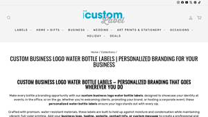 iCustomLabel - Custom Logo Water Bottle Labels