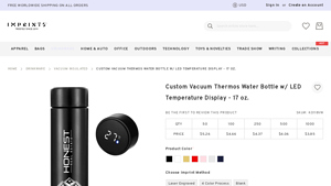 Imprint5 - Custom Vacuum Thermos with LED Display