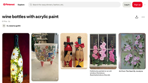 Pinterest - Wine Bottle Art