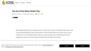Instructables - Mastering the Water Bottle Flip