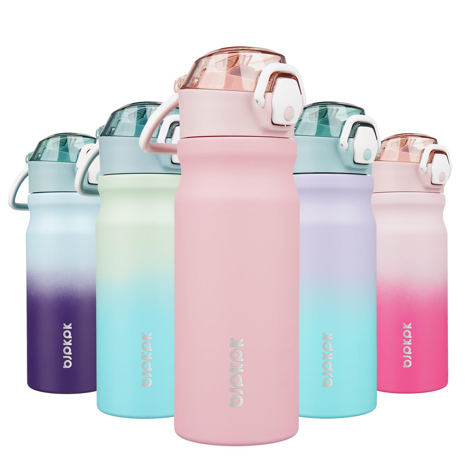 A stock image illustrating insulated water bottle with a straw concepts