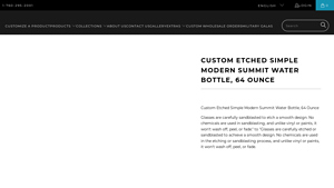 Integrity Bottles - Custom Etched 64 Ounce Summit Water Bottle