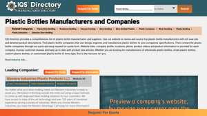 IQS Directory - Plastic Bottle Manufacturers