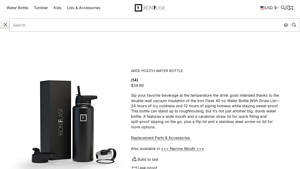 Iron Flask - 40 Oz Wide Mouth Water Bottle