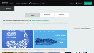 iStock - Red Water Bottle Collection