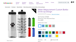 ItsElementary - Custom Drink Up Bottle