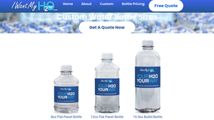 I Want My H2O - Custom Bottled Water
