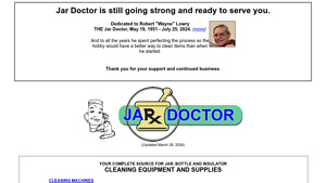 Jar Doctor - Jar and Bottle Cleaning Solutions