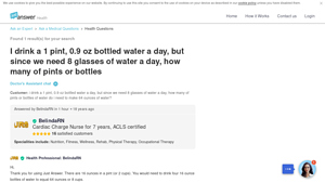 JustAnswer - Bottled Water Insights