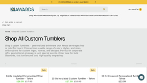K2 Awards - Custom Tumblers