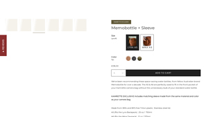 Kamrette - Memobottle + Sleeve