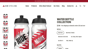 KOM Cycling - 500ml Water Bottles