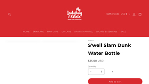 Ladybug for Girls - S'well Slam Dunk Water Bottle