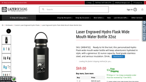 Lazer Designs - Laser Engraved Hydro Flask 32oz