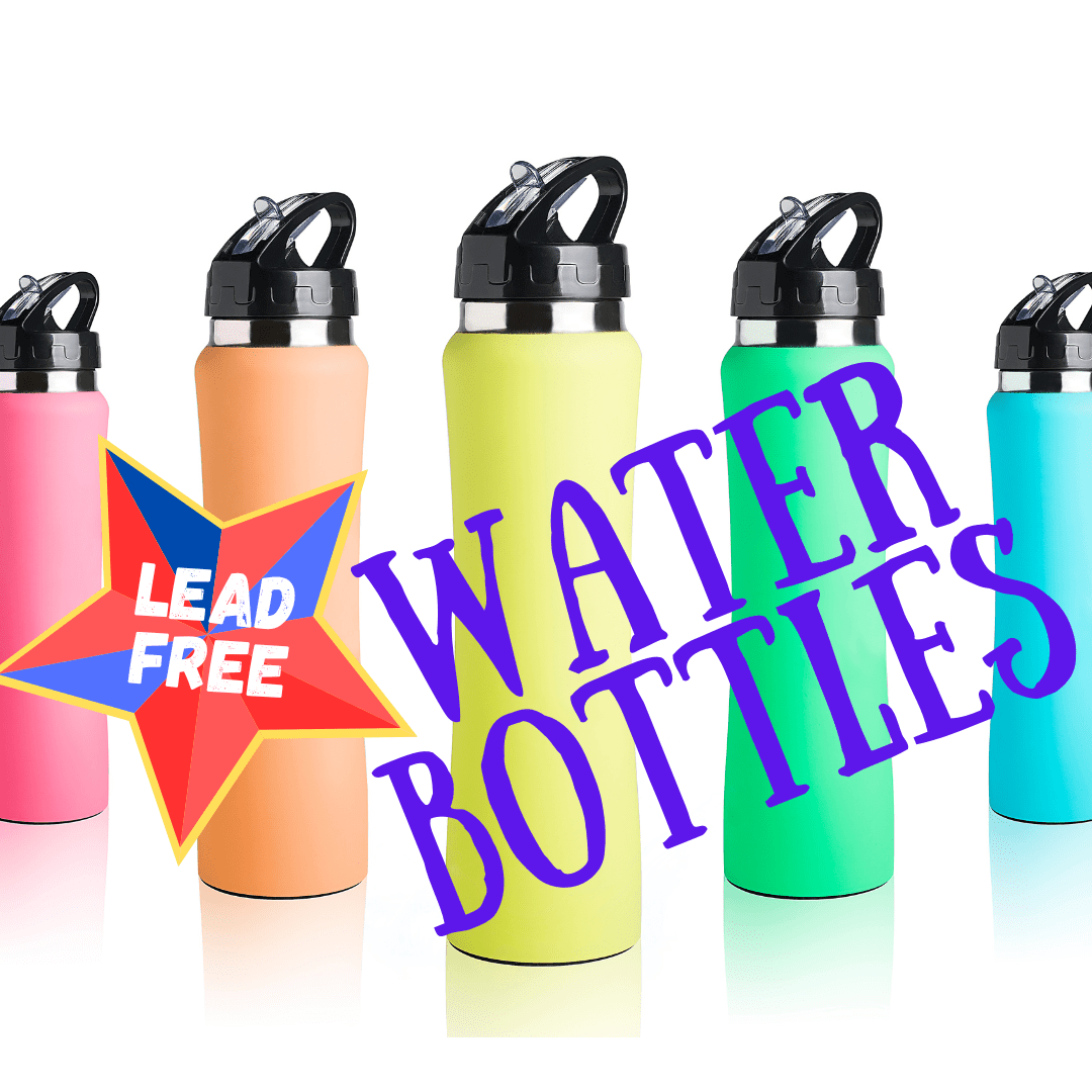 A stock image illustrating lead free water bottles concepts