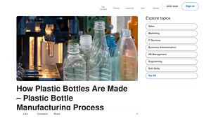 LinkedIn - Key Materials in Plastic Bottle Manufacturing