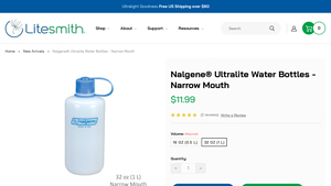 Litesmith - Nalgene® Ultralite Water Bottles