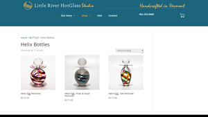 Little River Hot Glass - Helix Bottles