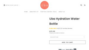 Uba - Hydration Water Bottle