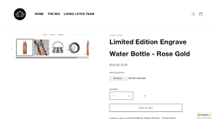 Living Lotus - Limited Edition Rose Gold Water Bottle