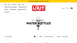 Lixit - Top-Fill No Drip Dog Water Bottles