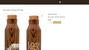 Longneck Manor - Wooden Water Bottle
